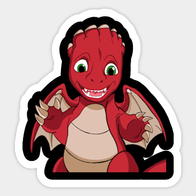 Ruskin Scarlet Dragon - Dragon Kingdom - Sticker | TeePublic